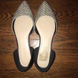 NINE WEST Snake Skin D’orsay Flats